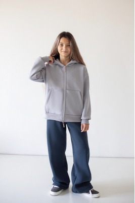 Зіп-худі oversize з капюшоном для дівчат-підлітків
